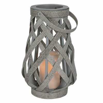 RIMPORTS LLC GL39063 Rattan Lantern, Battery Operated