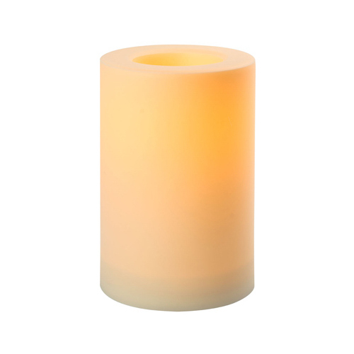 RIMPORTS LLC CGT12629WH Indoor/Outdoor Candle, White, 6 x 9-In.