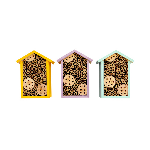 Bee House, Assorted Colors - pack of 6