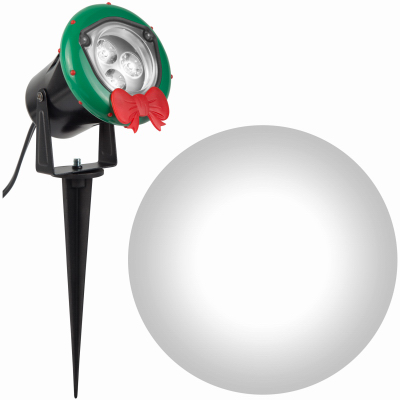 Gemmy 116106 Christmas LightShow Projection White LED Spotlight