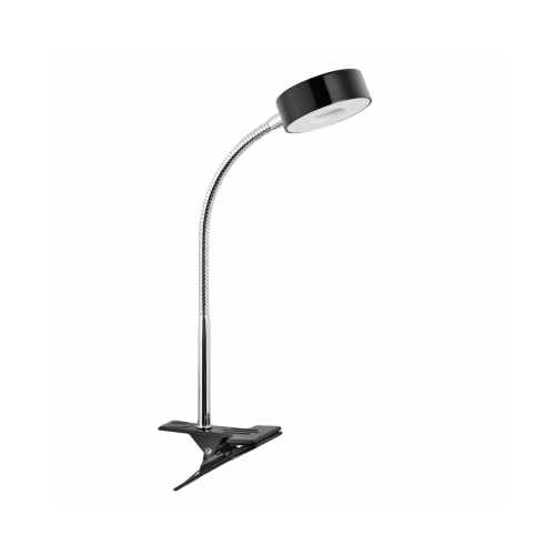 LED Clip Lamp, Black, 5-Watt