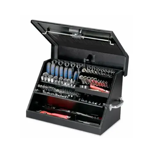 QUALITY CRAFT INDUSTRIES INC SM200B Portable Tool Box, Black, 23 x 14-In.