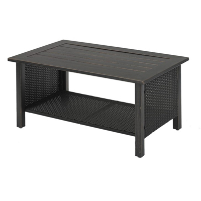 JIAXING HERO IMP & EXP CO HJ-1543-1 Siesta Key Coffee Table, 38.39 x 23.62 x 17.72-In.