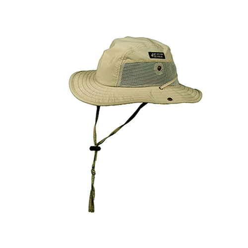 Camp Hat, Supplex Nylon Khaki, 3-In. Brim