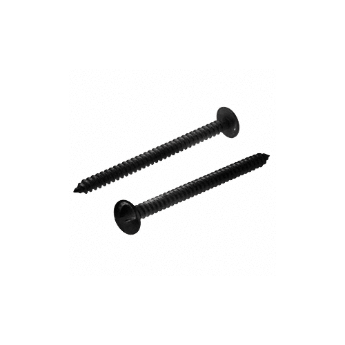 Black Security Door One Way Screws - pack of 8