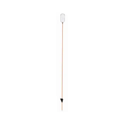 NUVUE PRODUCTS 2708 Driveway Marker, Oval Lens, Clear, 46-In.