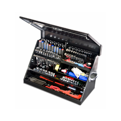 QUALITY CRAFT INDUSTRIES INC ME300B Portable Tool Box, Black, 30 x 15-In.