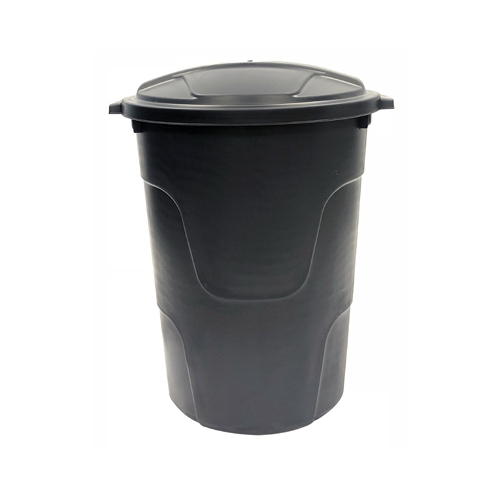 Trash Can with Lid, 32-Gallons - pack of 6
