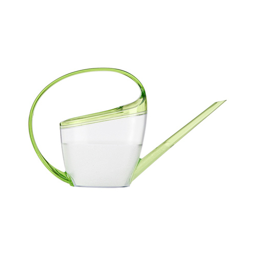 Scheurich 51833 Watering Can, Loop Handle, Transparent/Green Plastic, 47-oz.