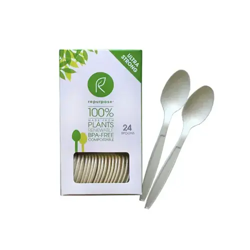 REPURPOSE INC RPR.UTS.4.MP20 24CT Compostable Spoons