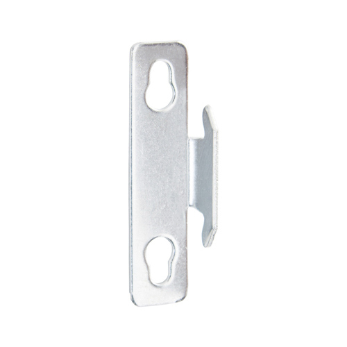 KN851 Single Curtain Rod Bracket, Zinc, Silver, Nail Mounting