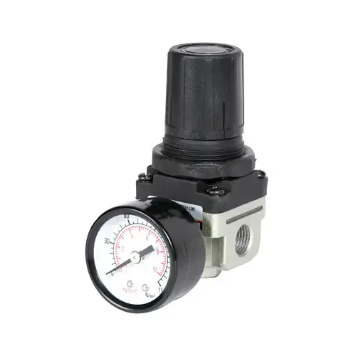 Mini Airline Regulator With Gauge, 1/4-In. FNPT