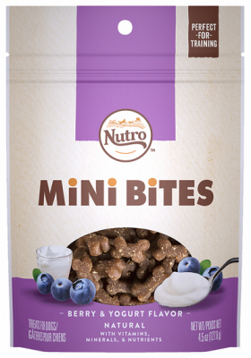 Nutro 12627 Dog Treats, Berry Mini Bites, 4.5-oz.