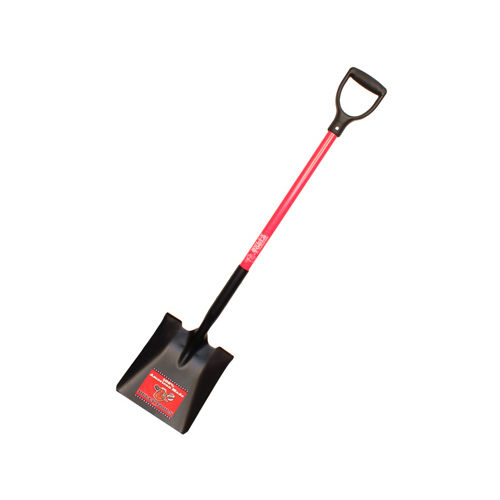 Bully Tools 62520 Professional-Grade Shovel, 9-1/2 in W Blade, Steel Blade, Fiberglass Handle, D-Grip Handle