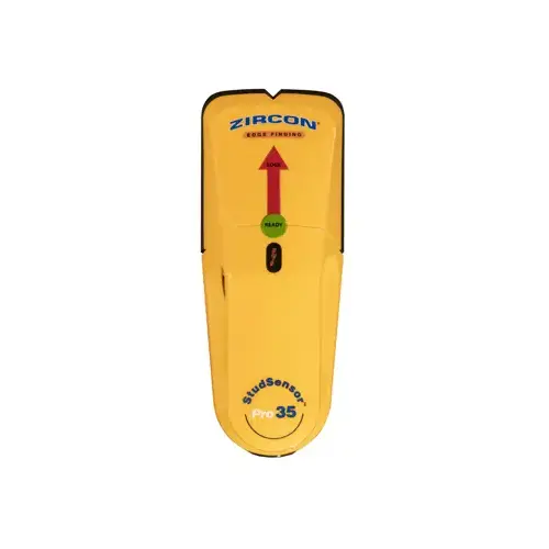 Zircon 69580 Stud Sensor Pro35, 9 V Battery, 3/4 in D Detection, Detectable Material: Metal, Wood