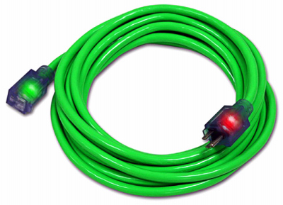 Pro Glo D17334015 Extension Cord, Green, 14/3, 15-Ft.