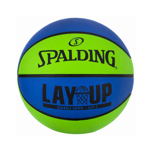 SPALDING SPORTS DIV RUSSELL 65152 Spalding Mini Basketball, Blue & Green, 22-In.