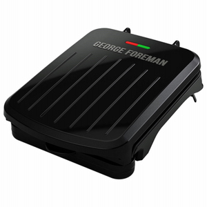 George Foreman GR10B 2-Serving Classic Plate Grill - Black