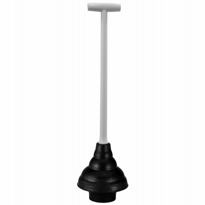 Korky 93-12W 93WH-4 Toilet Plunger, 6 in Cup, Ergonomic Handle Black