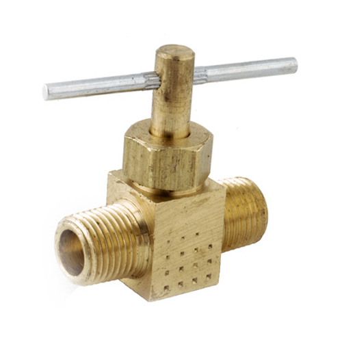 Straight Needle Valve Fitting, Lead-Free, 1/4-In. MPT