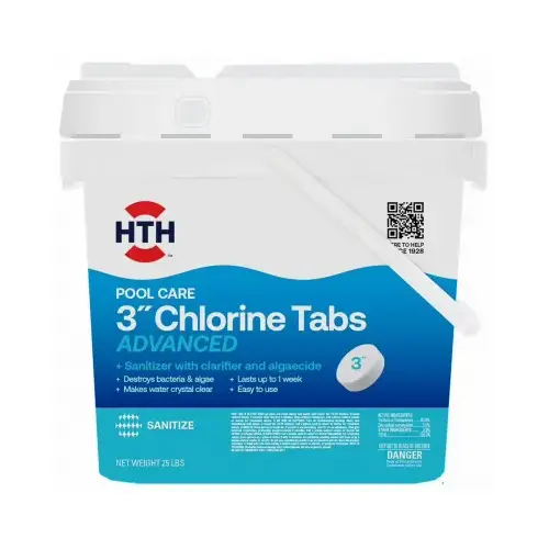 Pool Care Chlorine Tablets Advanced, 3 In., 25 Lbs.
