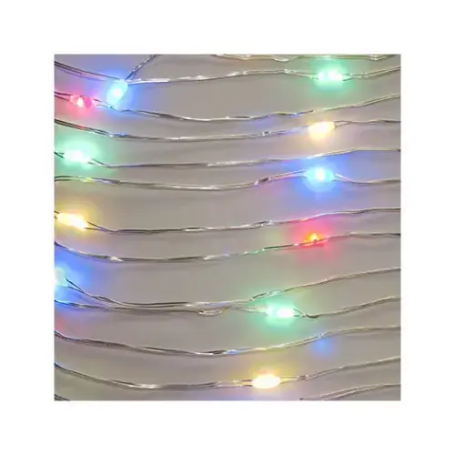 LED Sllim Wire Micro Dot Lights, 40 Multi Colo Lights, 3 Functions & Timer, Battery Operated