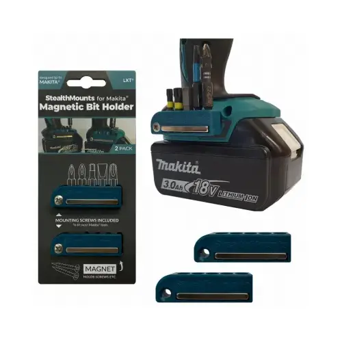 StealthMounts BH-MK-BLU-2 Bit Holder for Makita Pair