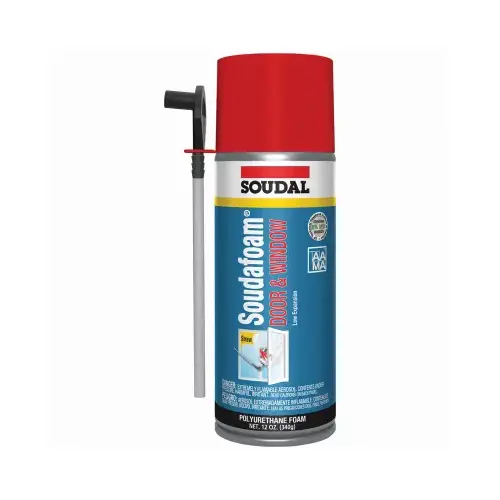 SOUDAL USA 128665 Soudafoam 12 Oz. Minimal Expansion Door & Window Foam Sealant Champagne