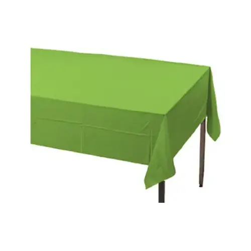 Plastic Table Cover, Lime, 54 x 108 In.