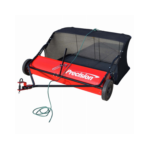 Precision Products LSP48 Tow-Behind Lawn Leaf Sweeper, 15-Cu. Ft. Capacity, 48-In.