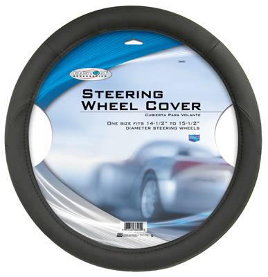 Custom Accessories 38405 Steering Wheel Cover, Black Foam, One Size