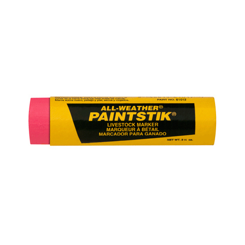 LACO/MARKAL 61012-XCP12 Paintstick Livestock Marker, All Weather, Fluorescent Pink - pack of 12