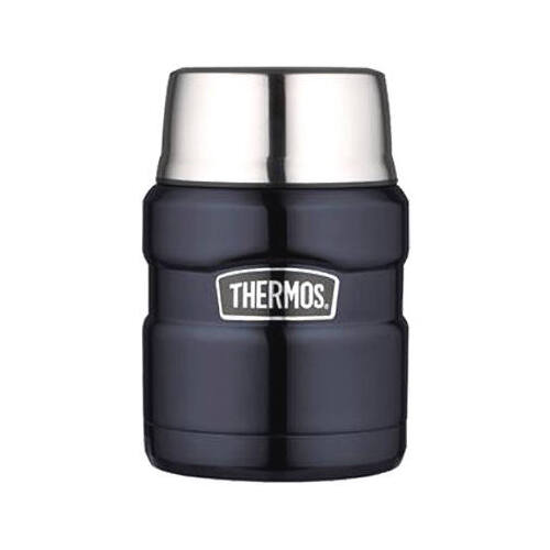 Thermos, LLC SK3000MBTRI4 Food Jar, Hot/Cold, Blue Mirror Stainless Steel, 16-oz.