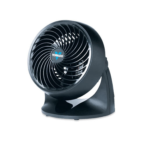 Small Air Circulator, 120 V, 7.17 in Dia Blade, 3-Speed, 1150 to 2225 rpm Speed, Black