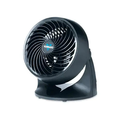 Vornado CR1-0116-06 Small Air Circulator, 120 V, 7.17 in Dia Blade, 3-Speed, 1150 to 2225 rpm Speed, Black
