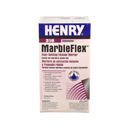 HENRY 12035 Marbelflex Series Thin-Set Adhesive, Powder, 12.5 lb Box