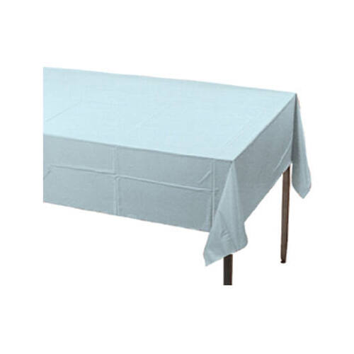 Table Cover, Pastel Blue Plastic, 54 x 108-In.