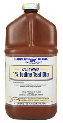 Dairyland Brand 1209715 Sanitizing Cow Teat Dip, 1-Gallon