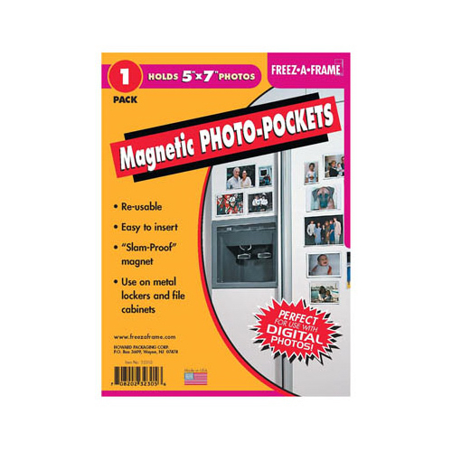 HOWARD PACKAGING CORPORATION 32304 Freez-A-Frame Magnetic Photo Holder, 4 x 6-In.