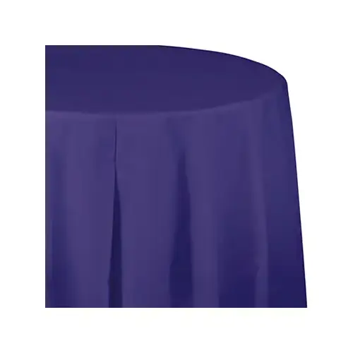 CREATIVE CONVERTING 703268 82"Purp RND Table Cover