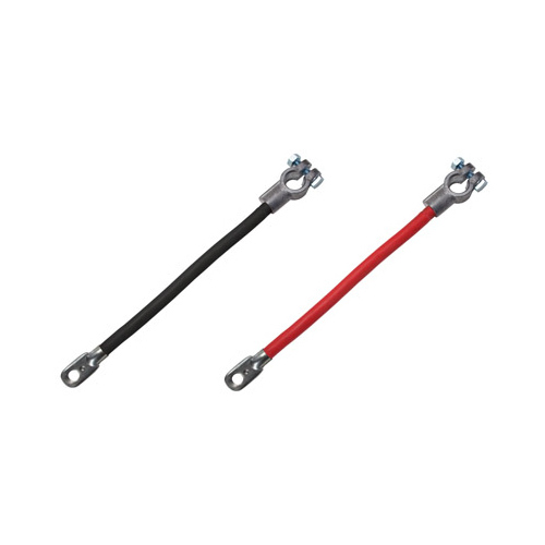 Battery Cable, Top Post, 2 AWG, Red, 48-In.