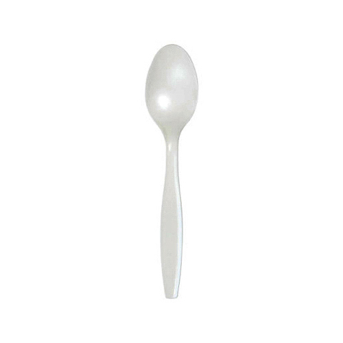 Plastic Spoons, White, 50-Ct.