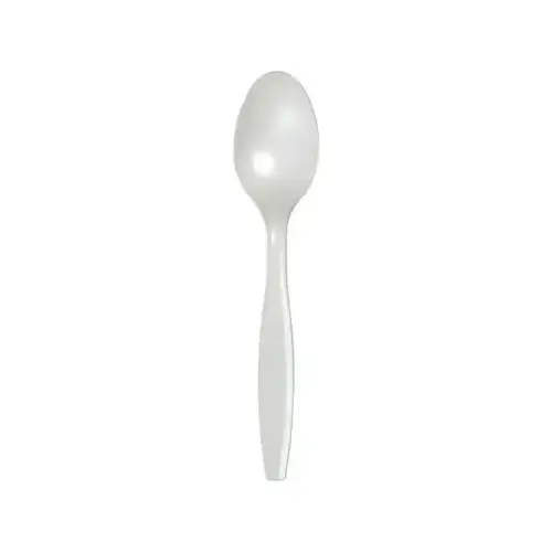 CREATIVE CONVERTING 010550B Plastic Spoons, White, 50-Ct.