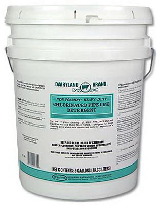 Dairyland Brand 1206769 Chlorinated Pipeline Detergent, 5-Gals.