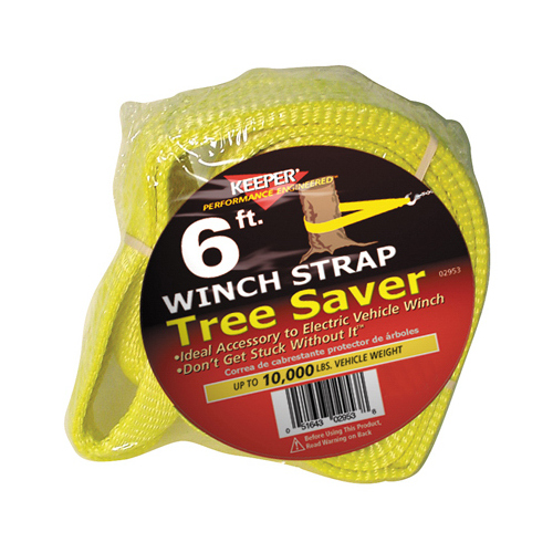 Keeper 02953 Tree Saver Winch Strap, 3-In. x 6-Ft.