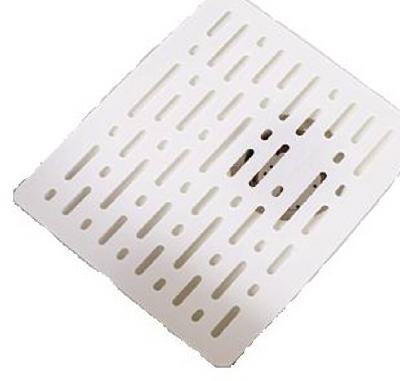 Rubbermaid 1G1606WHT Large White Anti-Microbial Sink Mat