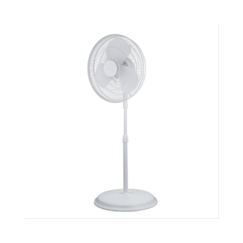 HomePointe FS40-19MW Oscillating Stand Fan, 3-Speeds, White, 16-In.