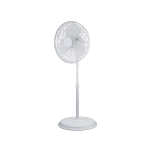 Oscillating Stand Fan, 3-Speeds, White, 16-In.