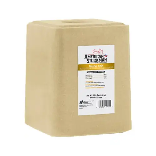 COMPASS MINERALS 2274751 Sulphur Block Ag Salt, 50-Lbs.