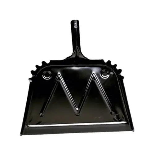 Heavy Duty Dust Pan, Black, Metal, 16-In.